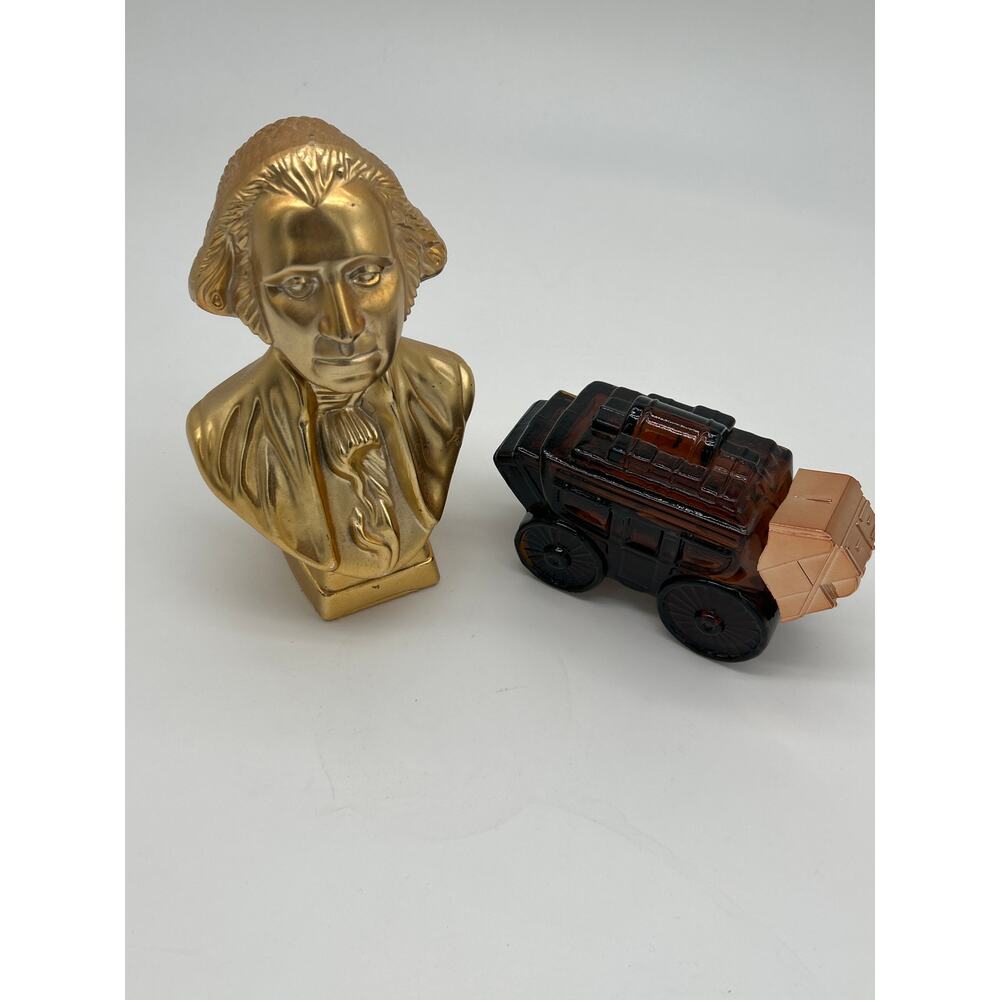 Lot of 2 Vintage Avon Collectibles George Washington 1979 Stagecoach Retro